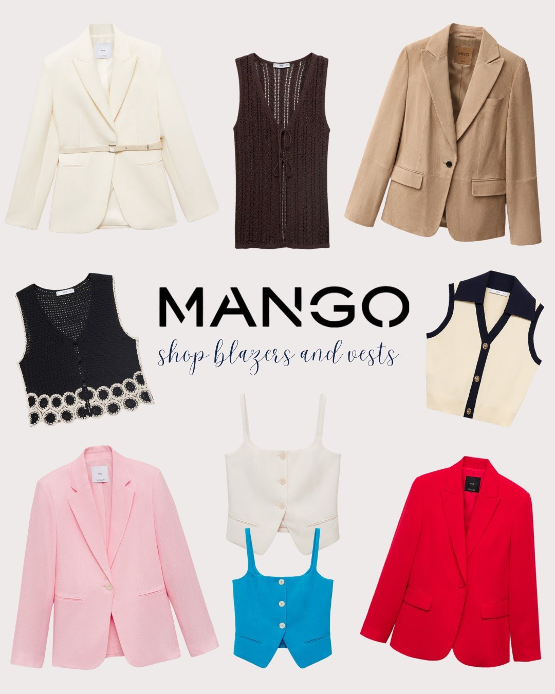 Looks that suit everyone! Shop Mango blazers and vests🥭

#LTKWorkwear #LTKStyleTip #LTKTravel