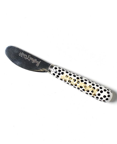 Happy Everything by Laura Johnson Collection Black Dot Appetizer Spreader | Macys (US)