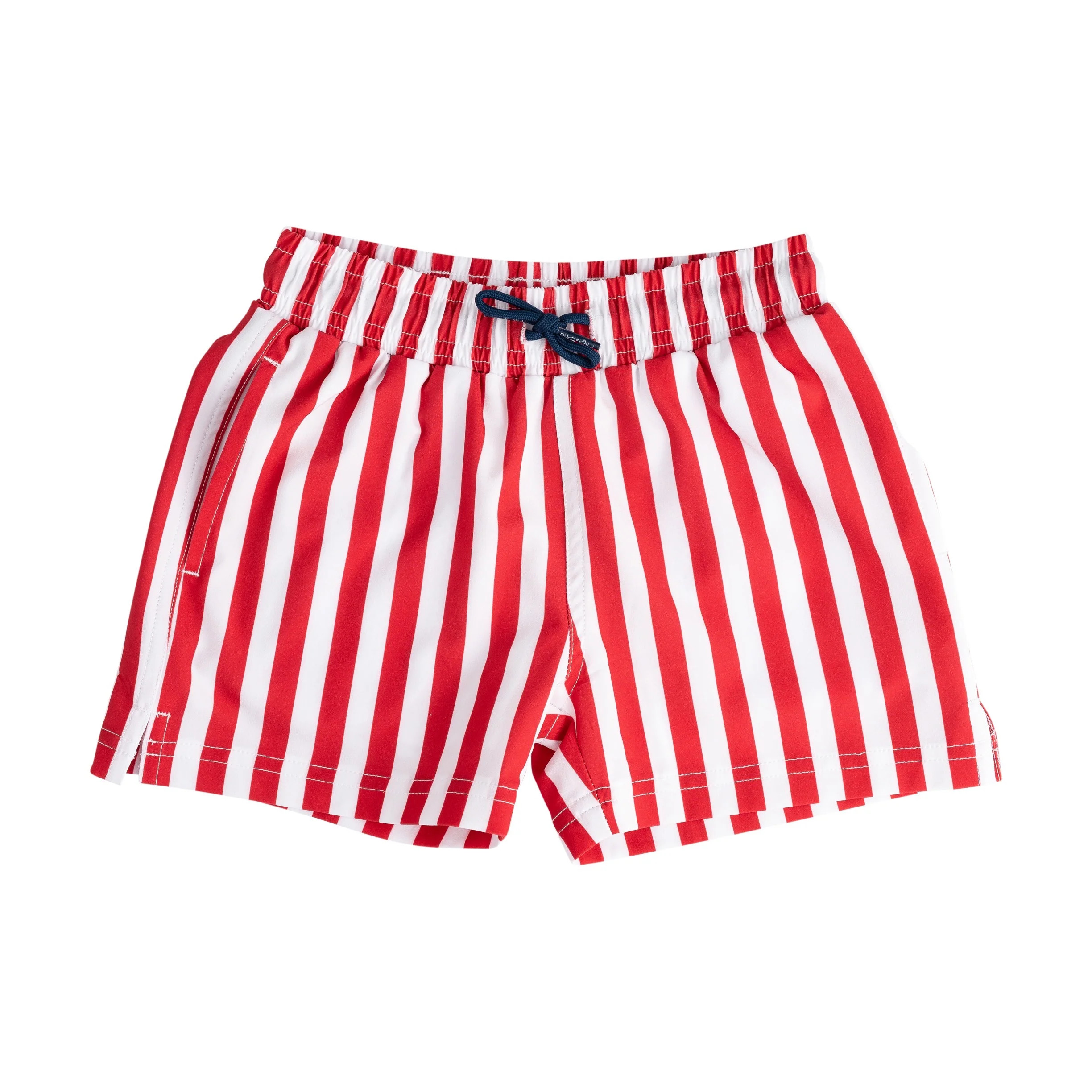 Boys' Boogie Board Swim Trunks Red/White Stripe Print | PRODOH