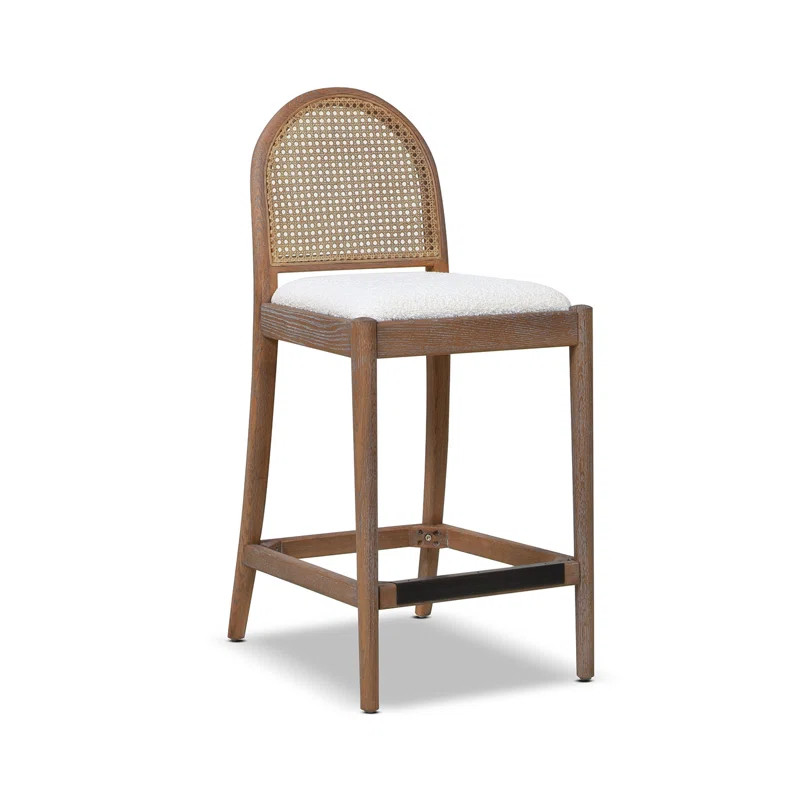 Cossette Upholstered Counter Stool with Solid Wood Frame | Wayfair North America