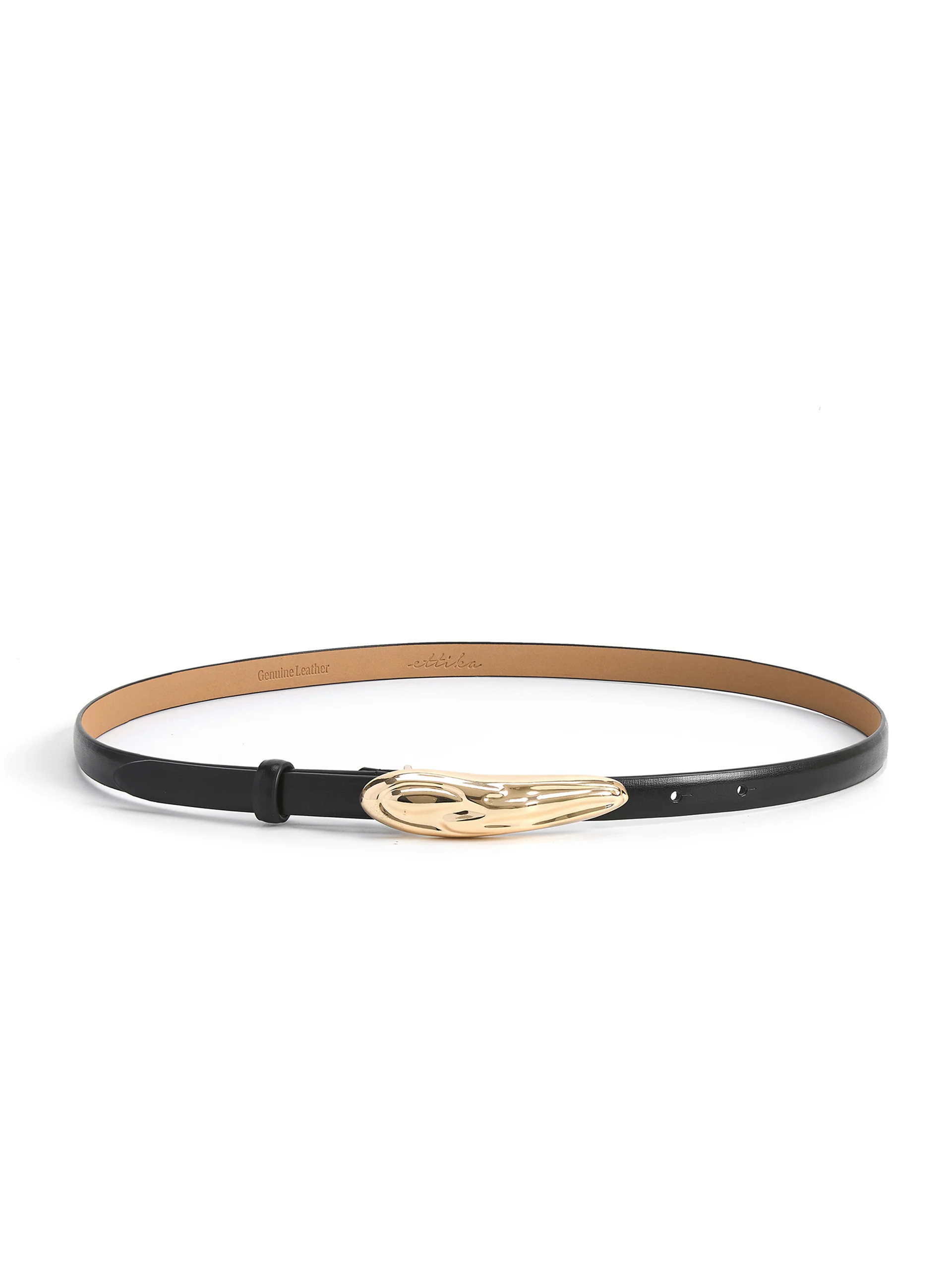 Liquid Luxe Belt in Black | Ettika