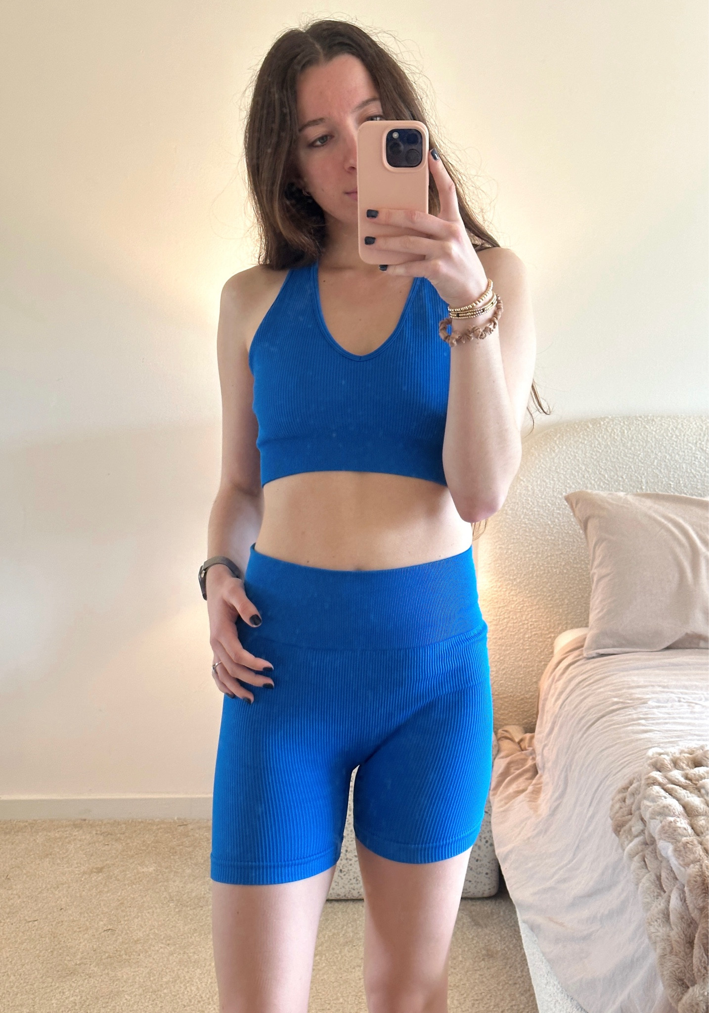 todays Pilates workout set 💙 currently 40% off! Wearing a size medium - it comes as a 3 piece set! 

#LTKfitness #LTKfindsunder50 #LTKsalealert