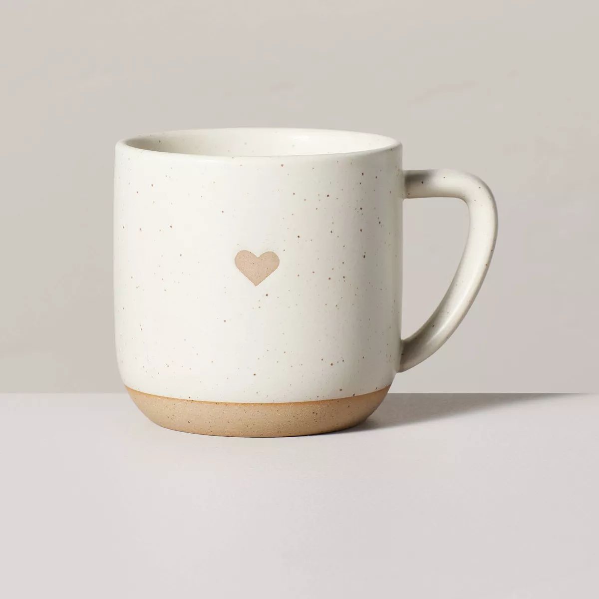 12oz Stoneware Heart Mug Cream/Clay - Hearth & Hand™ with Magnolia | Target