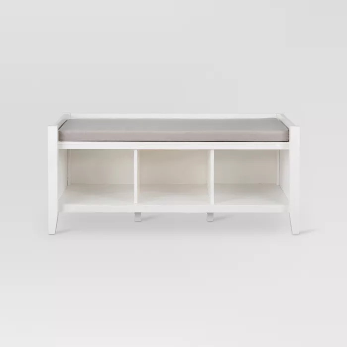 Open Storage Entryway Bench White - Threshold™ | Target