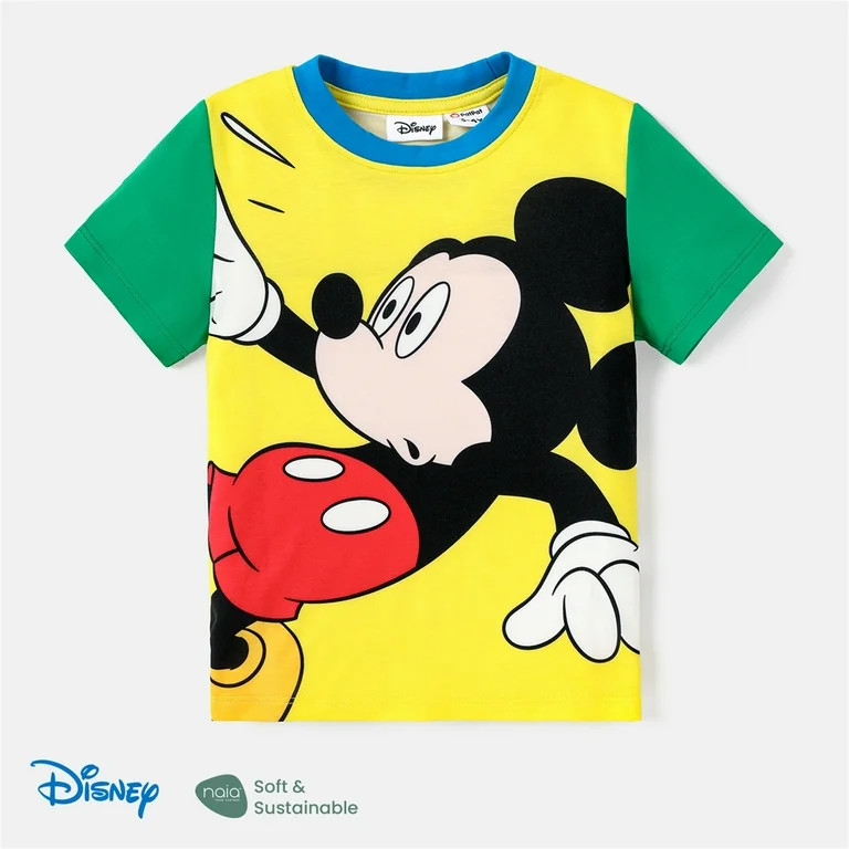 Disney Mickey Mouse and Friends Toddler Girl Boy Character Print Short Sleeve T-Shirt | Walmart (US)
