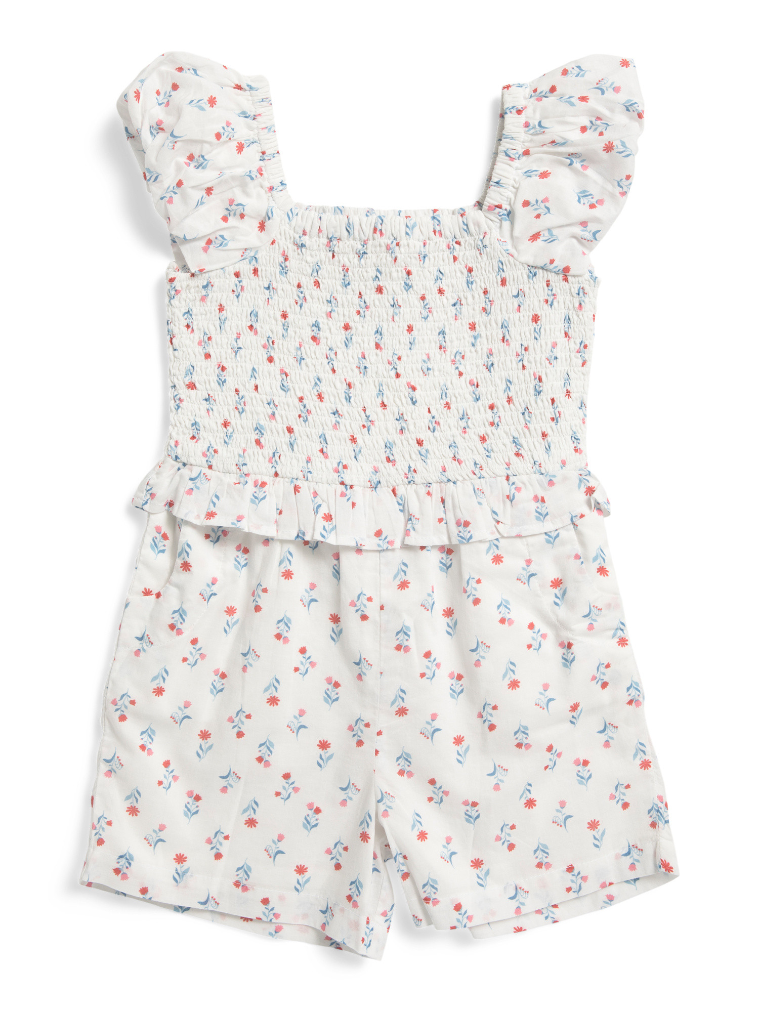 Infant And Toddler Girls Floral Printed Romper | TJ Maxx