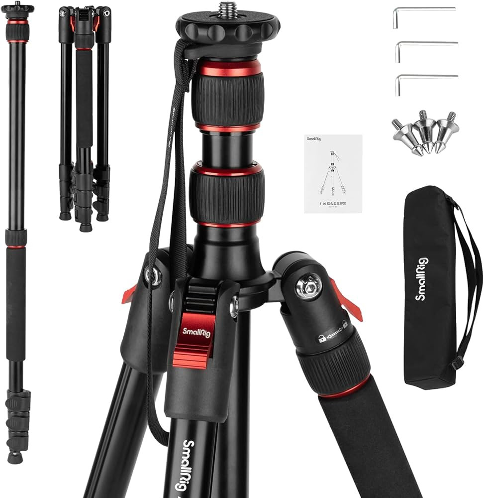 SmallRig 68" Camera Tripod, Foldable Aluminum Tripod & Monopod, Compatible with 1/4"-20 and 3/8"-... | Amazon (US)