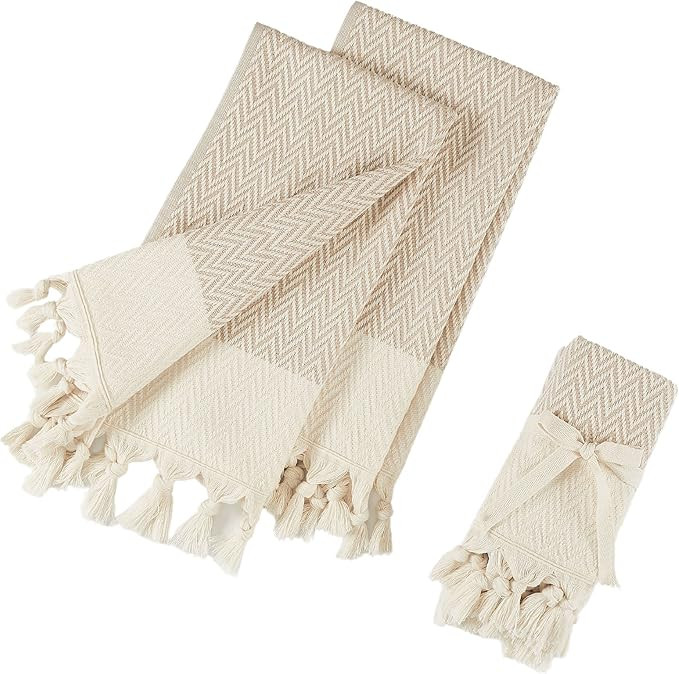 Mothers Day Gift from Daughter Decorative Hand Towels for Kitchen Set of 2, 100% Cotton Tea Towel... | Amazon (US)