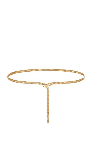 Ettika Wrap & Clip Dual-wear Waist And Necklace Chain in Metallic Gold. | Revolve Clothing (Global)