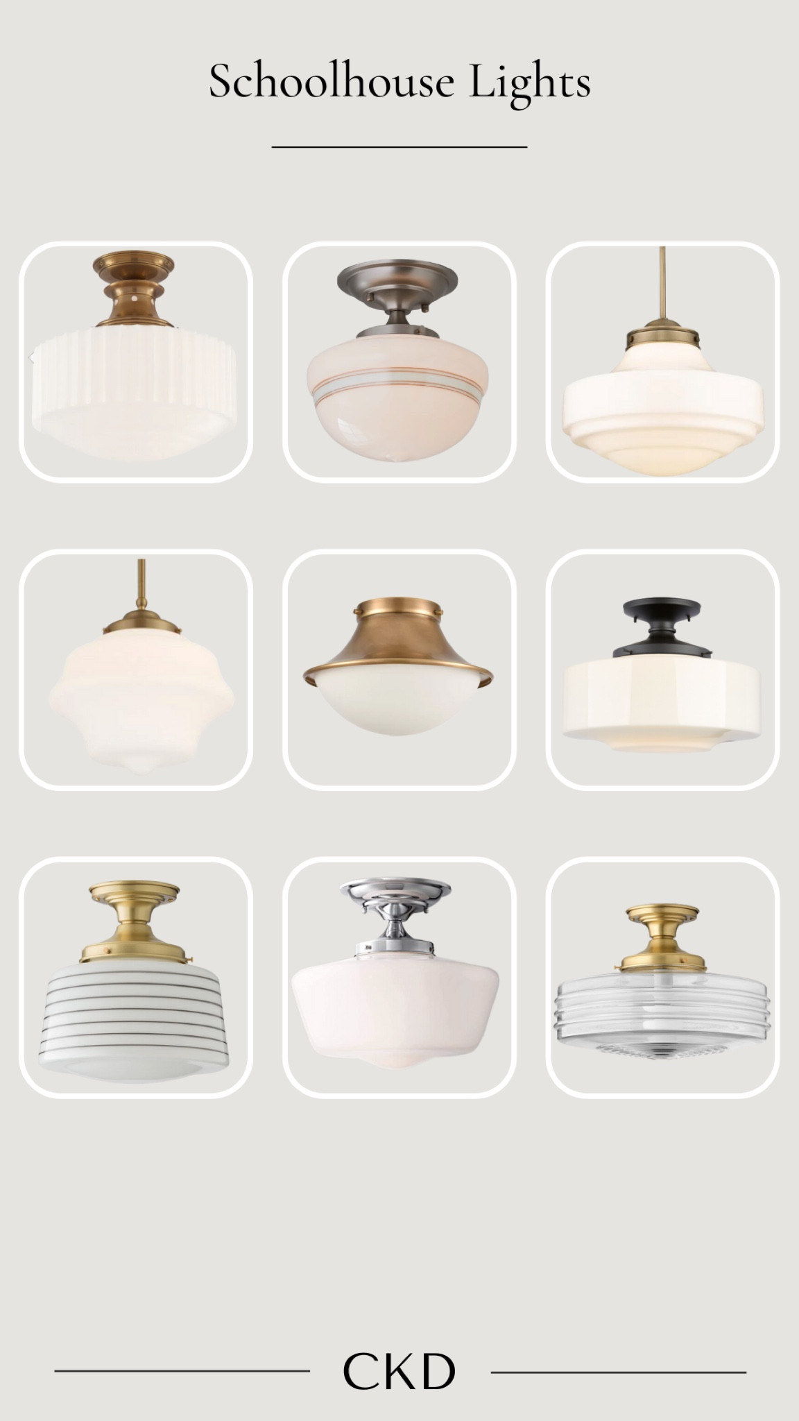 Some of my favorite schoolhouse lights - plenty of price points, finishes, sizes and shapes! 

#LTKhome
