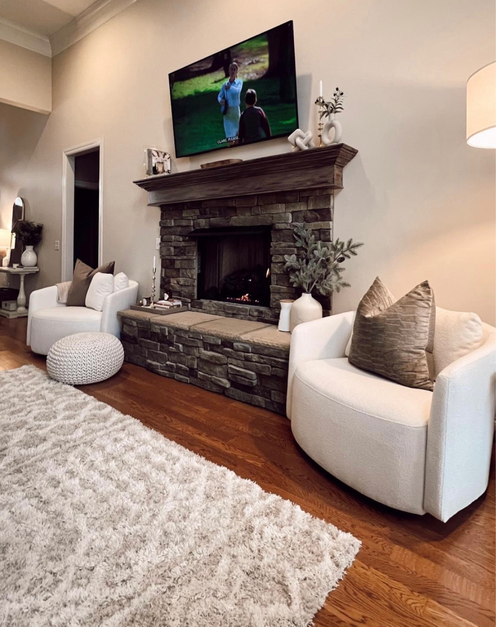Living room details: with my fave Walmart chairs of course!

#livingroom #walmarthome #walmartsale #amazonhome #potterybarn #livingroomdecor #homedecor #nashvillehome