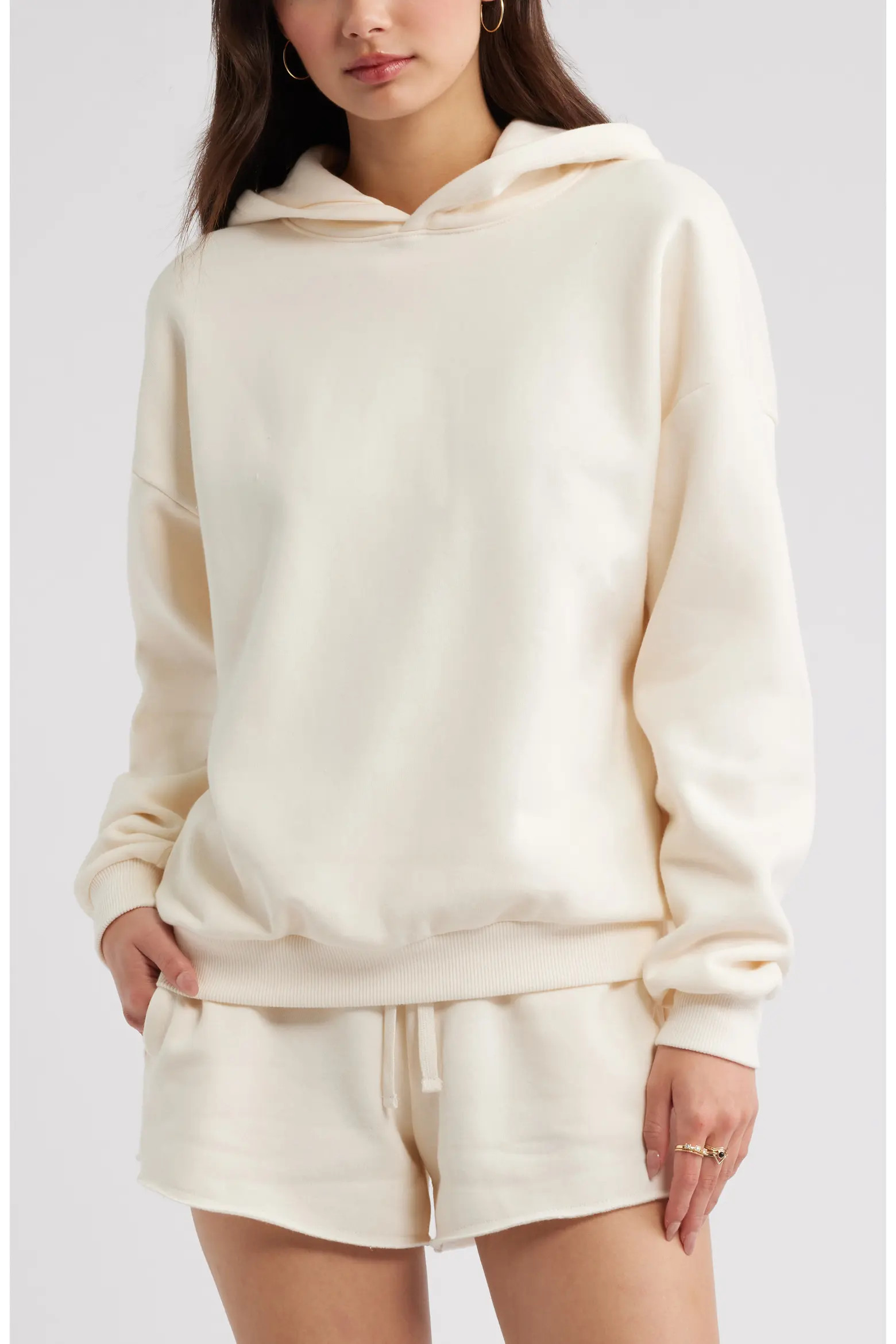 Relaxed Fleece Hoodie (Women) | Nordstrom | Nordstrom