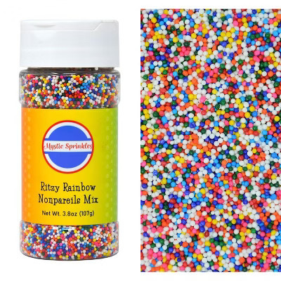 Mystic Sprinkles Ritzy Rainbow Nonpareils 3.8oz Bottle | Target