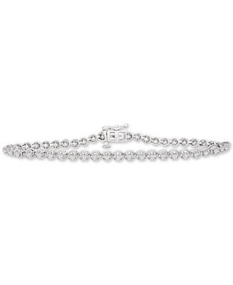Macy's Diamond Tennis Bracelet (1 ct. t.w.) , in 14k Gold or 14k White Gold & Reviews - Bracelets... | Macys (US)