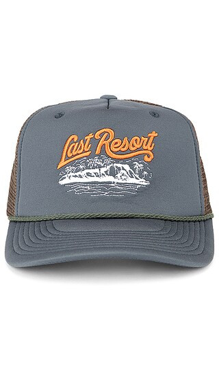 Last Resort Foam Trucker Hat in Olive | Revolve Clothing (Global)