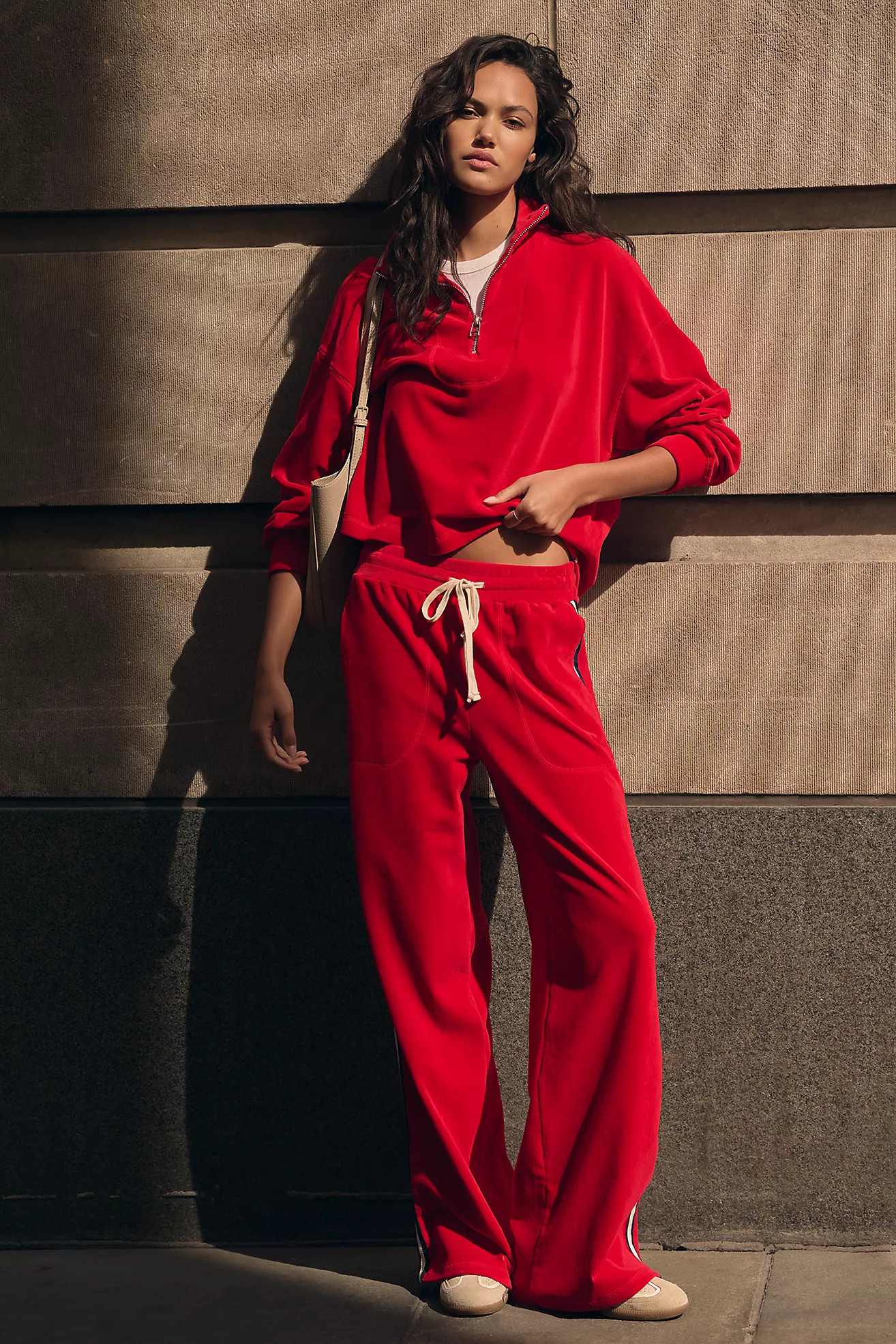 Sundry Wide-Leg Track Pants | Anthropologie (US)