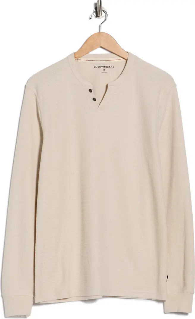 Lucky Brand Notch Neck Cotton Mélange Pullover | Nordstromrack | Nordstrom Rack