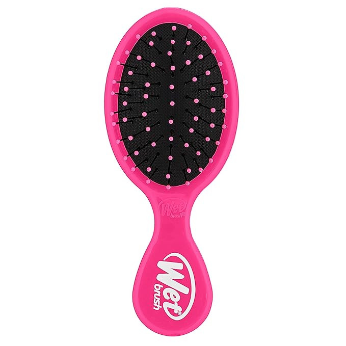 Wet Brush Mini Detangler Hair Brush, Pink, Detangling Travel Hairbrush, Ultra-Soft IntelliFlex Br... | Amazon (US)