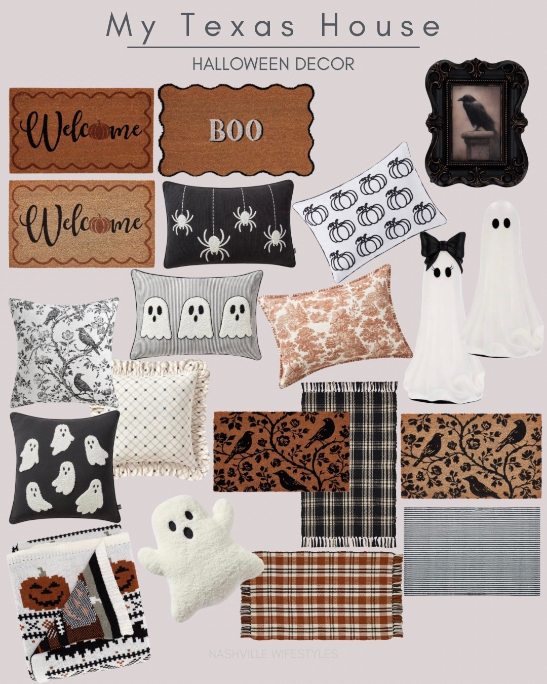 @Walmart is WalmARTING 🎃🖤 My Texas House has everything you’re looking for with the cozy pillows, spooky doormats, throws + that trending blackbird frame everyone is hunting down. These look WAY more expensive than Walmart prices. Linking my favorites before the good stuff disappears! 👻 

#walmart #halloween #halloweendecor #walmartdecor #spookyseason #doormat #falldecor

#LTKHome #LTKSeasonal