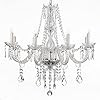 Saint Mossi Chandelier Modern K9 Crystal Raindrop Chandelier Lighting Flush Mount LED Ceiling Lig... | Amazon (US)