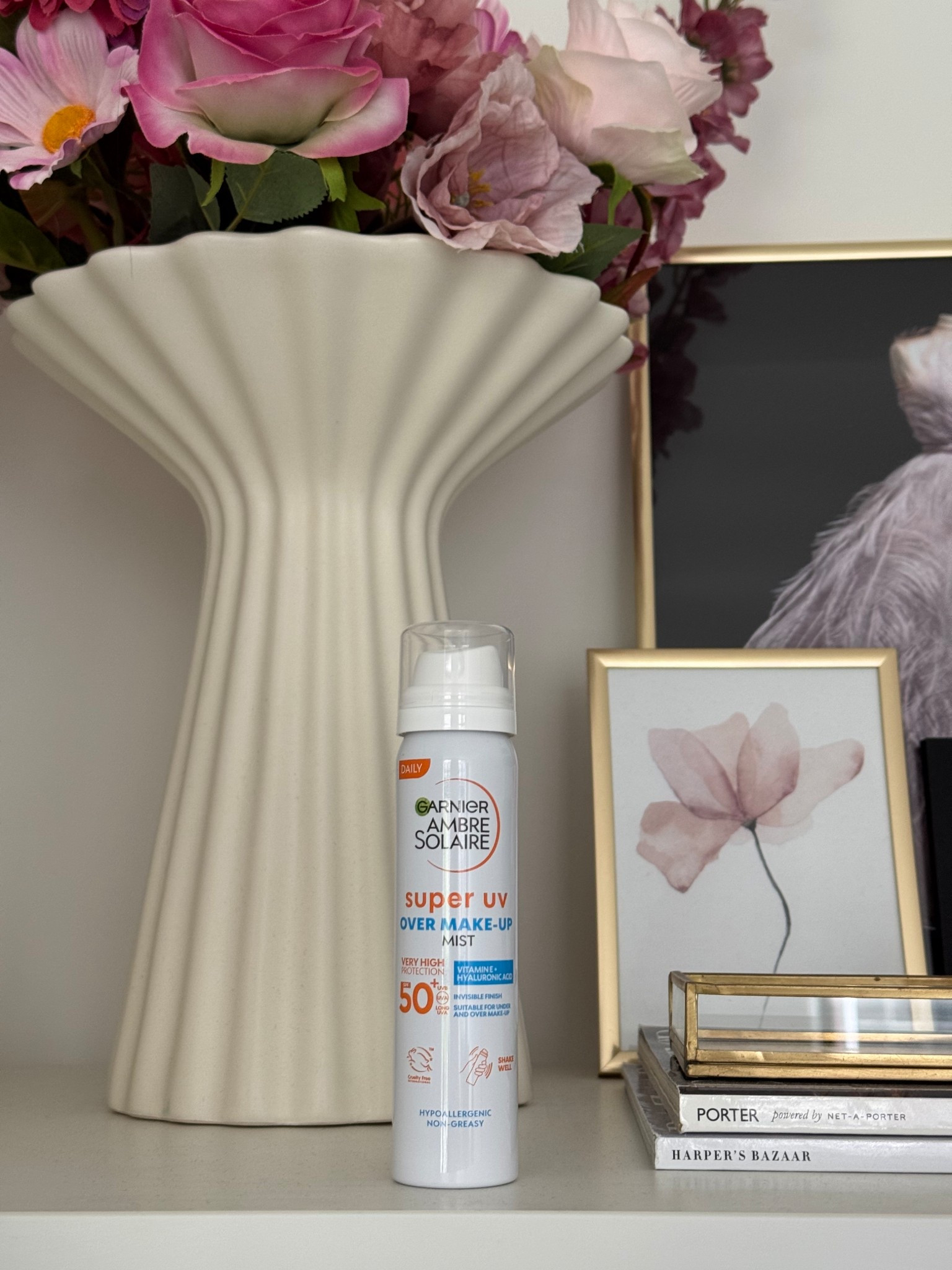 Yesterday I saw this super UV over makeup mist from Garnier Ambre Solaire and I grabbed it immediately! This July I’m heading to Greece for a wedding and I’m sure it will come in handy there. We have lot’s of plans regarding the wedding (and not) in which I will wear makeup. So spraying this above the makeup will be great for extra UV protection. Once I test it I’ll let you know what I think about it but I already love the idea!

#LTKsummer #LTKeurope #LTKbeauty