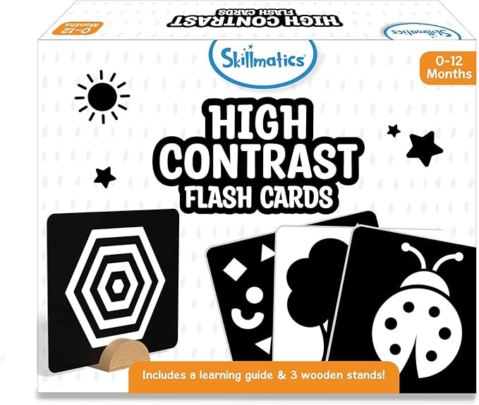 Skillmatics Large Flash Cards for Babies & Infants - High Contrast, Newborn Visual Stimulation & ... | Amazon (US)
