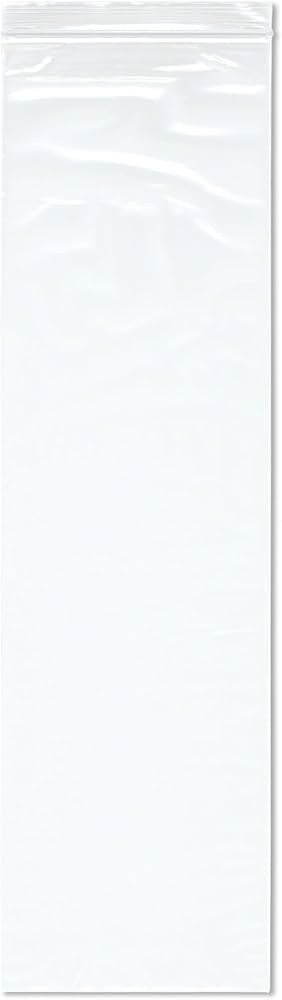 Plymor 6" x 20" (Pack of 100), 2 Mil Zipper Reclosable Plastic Bags | Amazon (US)