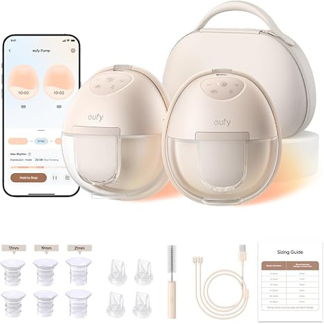eufy Security Heated Wearable Breast Pump S1 Pro, Slim Hands-Free with Industry-Leading HeatFlow ... | Amazon (US)