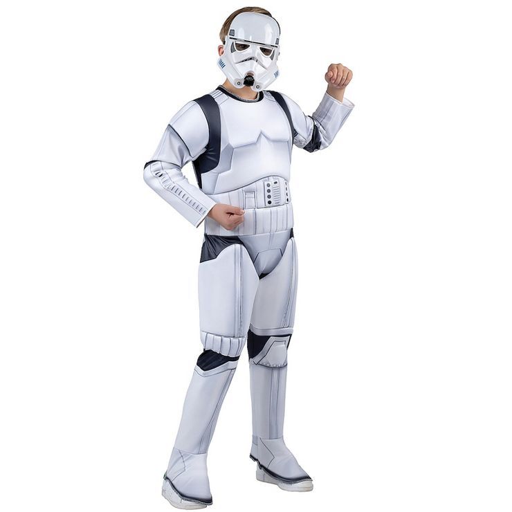 Jazwares Boys' Stormtrooper Qualux Costume - Size 4-6 - White | Target