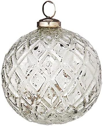 RAZ Imports - 4" Diamond Pattern Ball Ornament | Amazon (US)