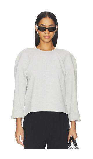 Norma Kamali Bomber 1980s Sweatshirt in Grey. - size XS | Revolve Clothing (Global)
