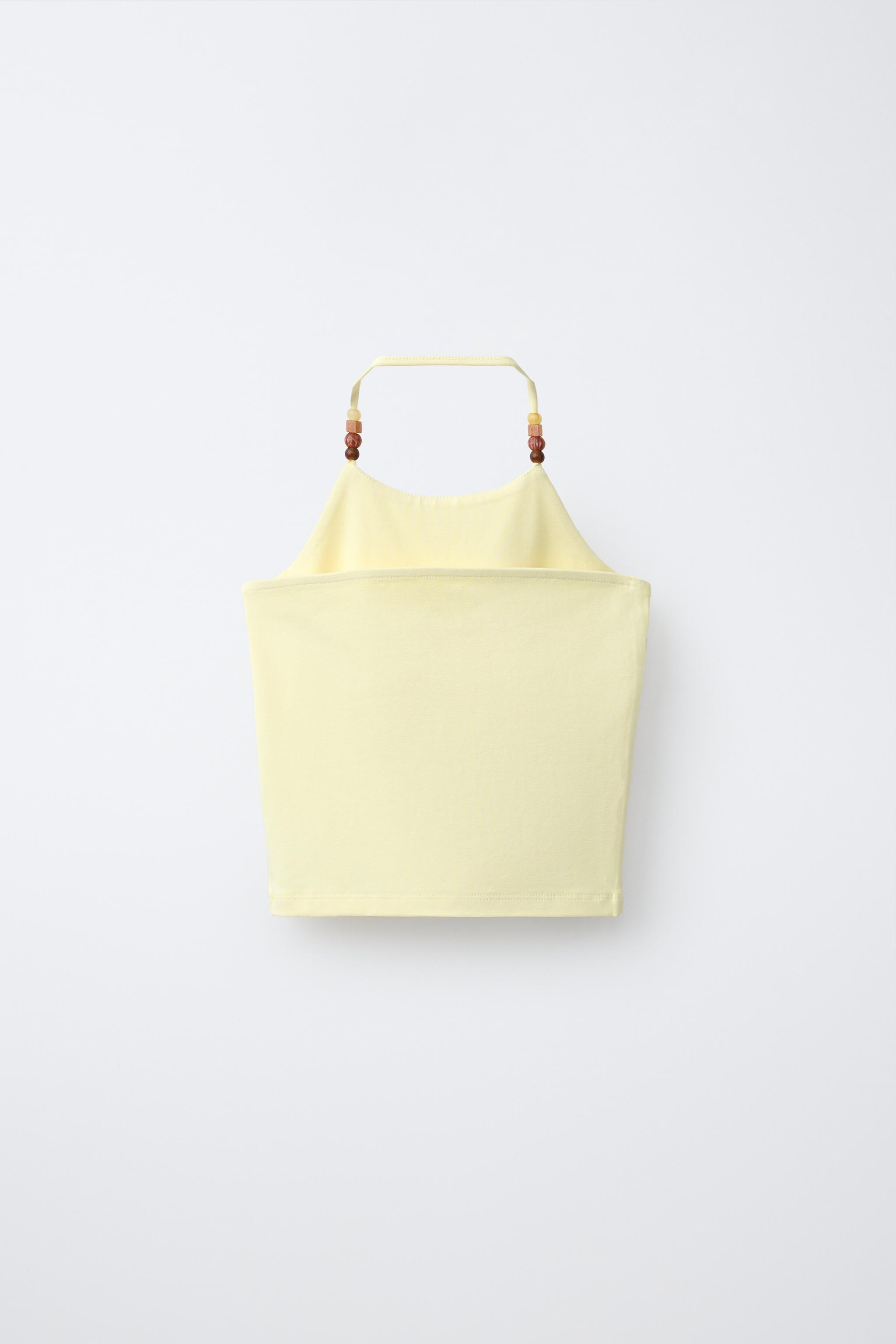 BEADED HALTER TOP | Zara US