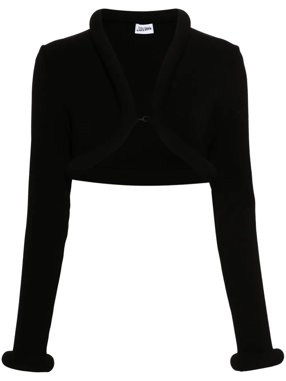Jean Paul Gaultier padded-trim Cropped Cardigan | Black | FARFETCH | Farfetch Global