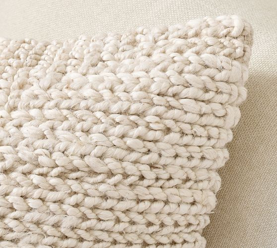 Braided Jute Pillow | Pottery Barn (US)