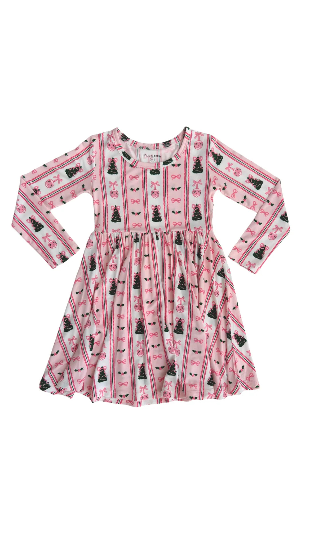Pinkmas Long Sleeve Twirl Dress PRE-ORDER SHIPPING 10/23-10/30 | In My Jammers