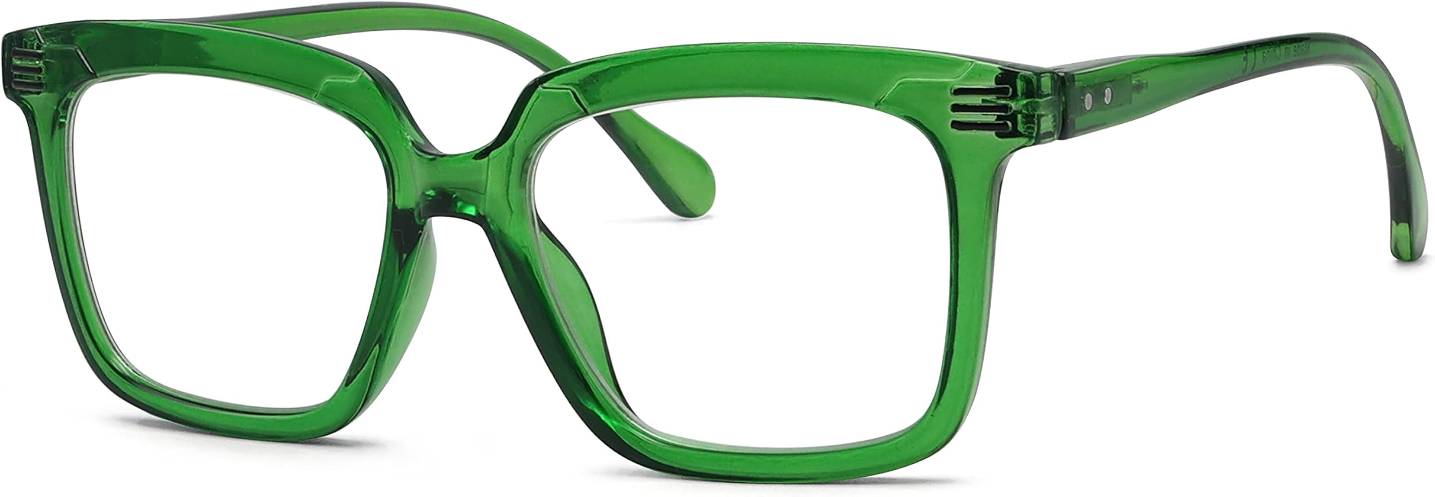 Eyekepper Square Reading Glasses for Women Large Frame Readers | Amazon (US)