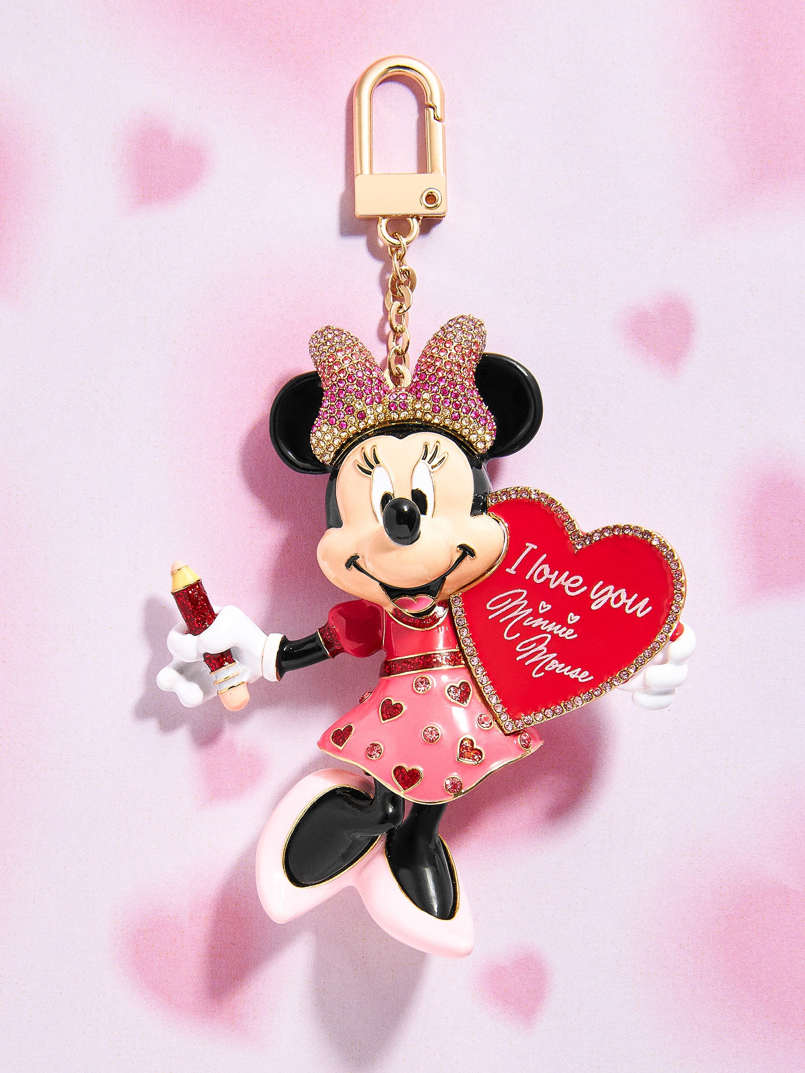 Disney Valentine's Day Bag Charm - Minnie Mouse | BaubleBar