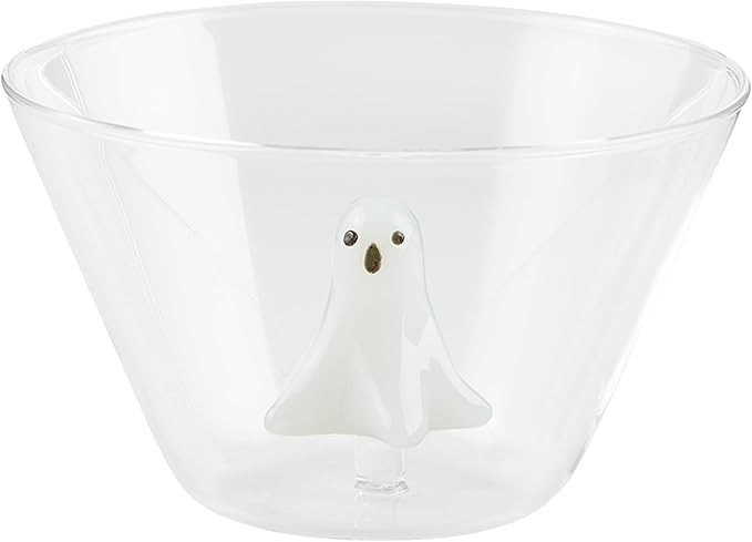 Mud Pie Ghost Halloween Candy Bowl, 3" x 5" dia, WHITE | Amazon (US)