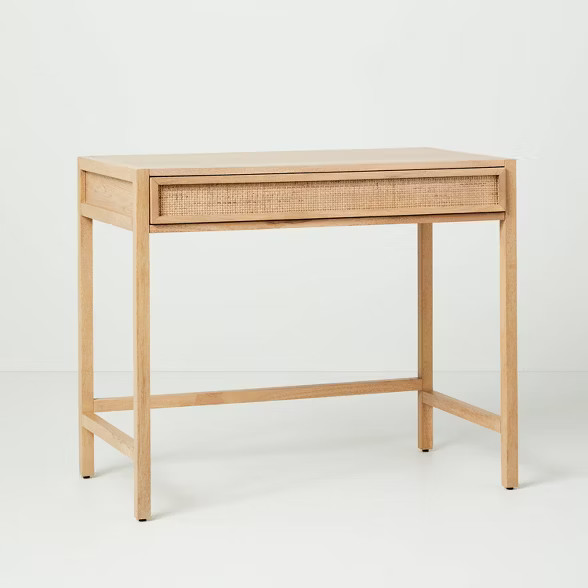 Wood & Cane Transitional Writing Desk - Hearth & Hand™ with Magnolia | Target