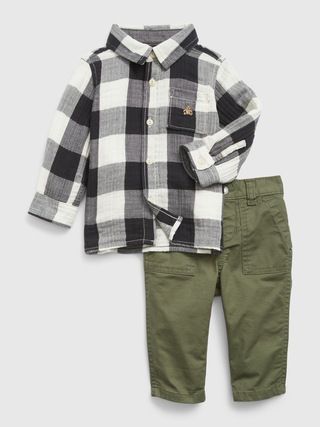 Baby Plaid Two-Piece Outfit Set | Gap (US)