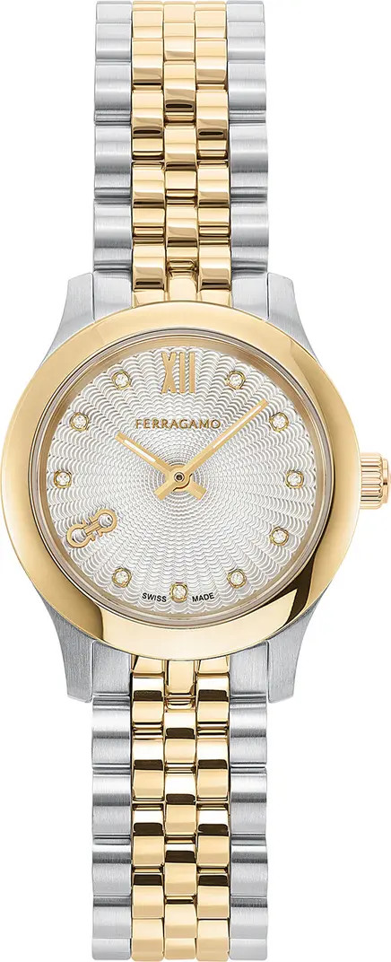 Duo Mini Diamond Bracelet Watch, 25mm | Nordstrom