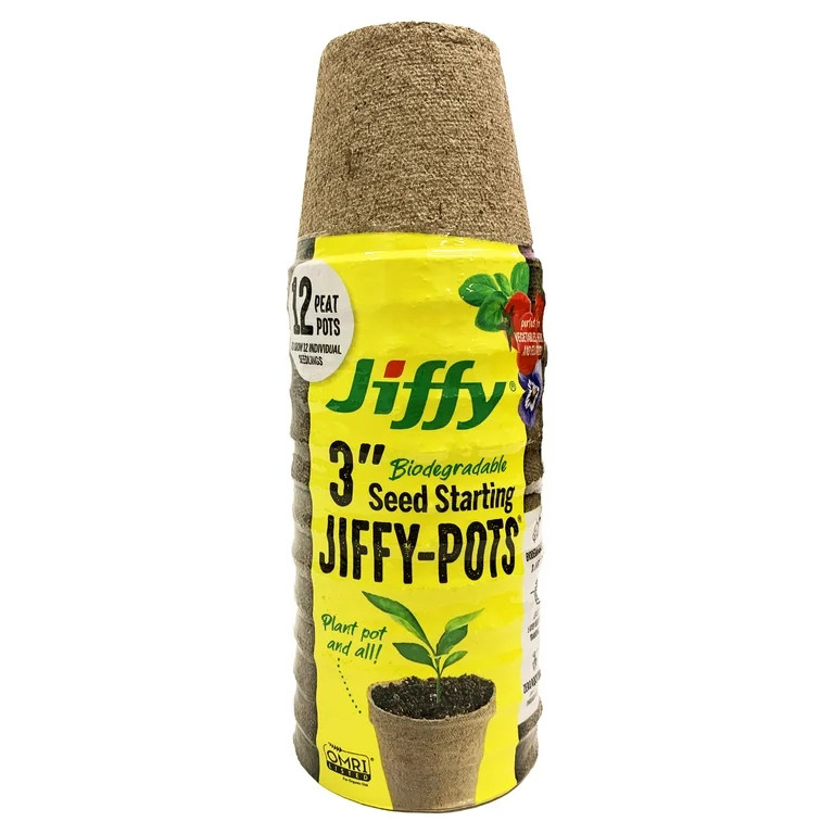 Jiffy 3" Peat Pots, (12 Pack) | Walmart (US)