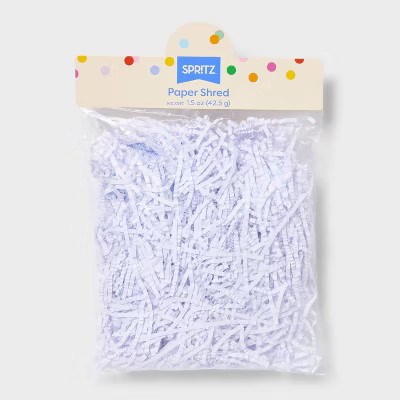 1.5oz Paper Shred Filler White - Spritz™ | Target