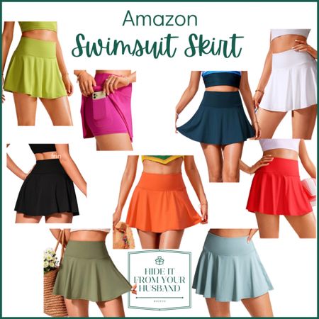 One of our favorite Amazon brands has a high waisted swimsuit skirt that we are currently loving! Look at all the colors! And they have shorts with pockets underneath. Only $30!

#LTKfit #LTKunder50 #LTKswim