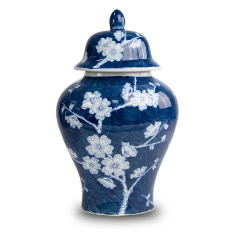 OneWorld Memorials Ceramic Cremation Urn - Large 200 Pounds -  Blue Plum Blossom - Engraving Sold... | Walmart (US)