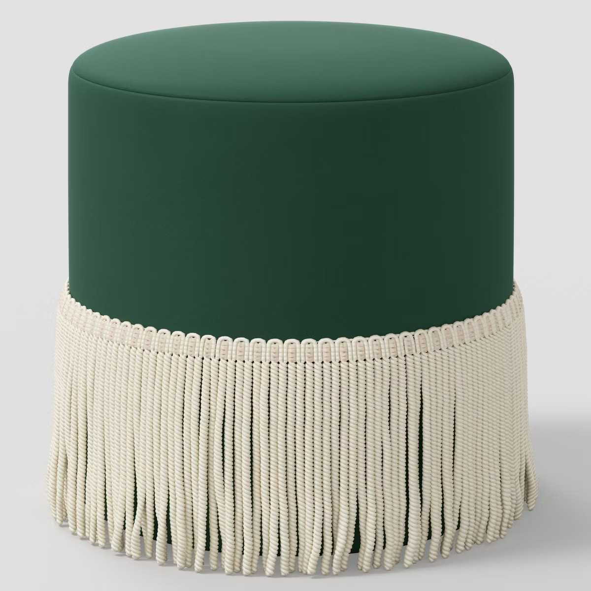 Fringe Drum Ottoman in Velvet - Threshold™ | Target