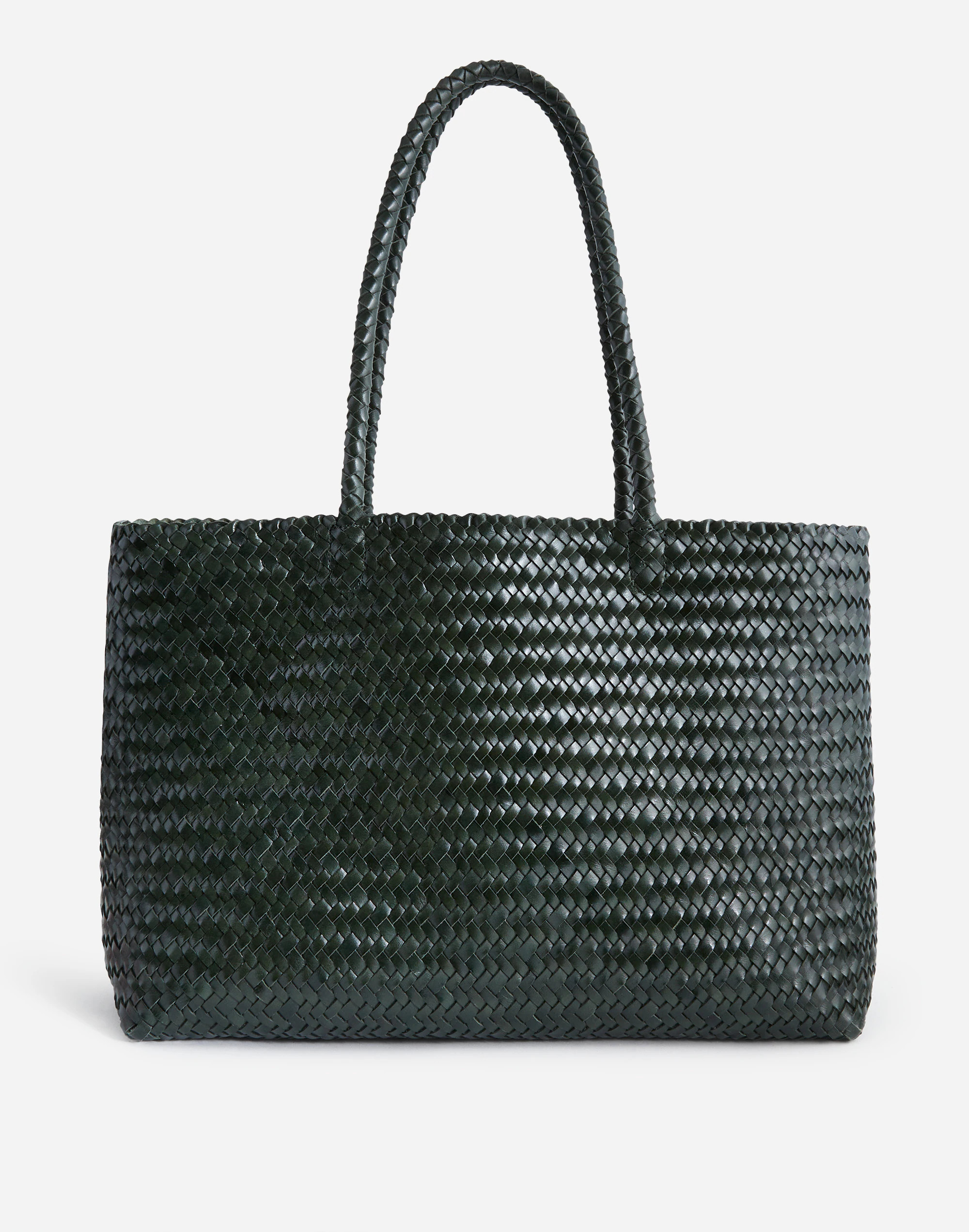 The Handwoven Leather Tote | Madewell | Madewell