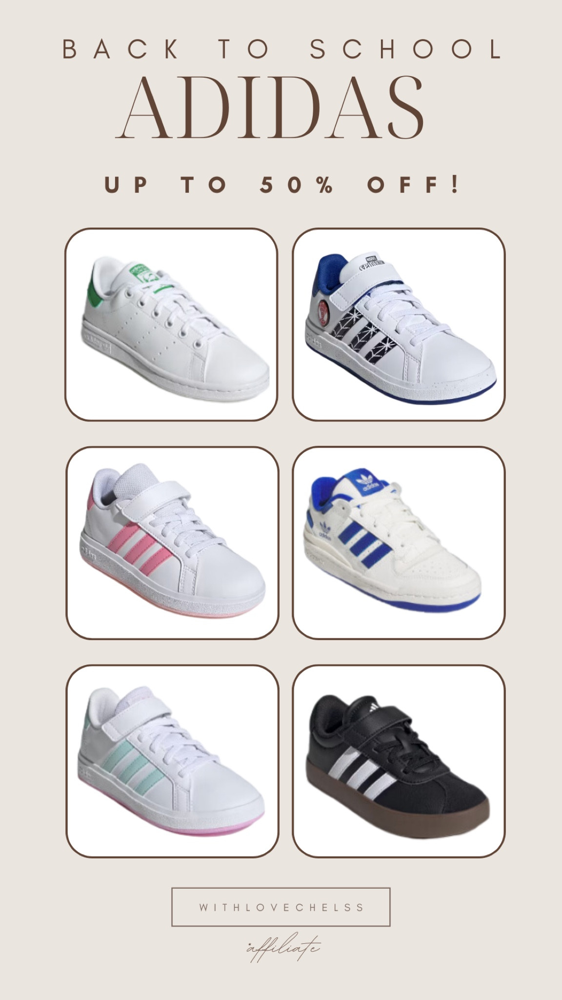 Adidas back to school shoe sale! 
Up to 50% off!


#LTKsummer #LTKkids #LTKsale