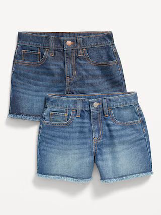 High-Waisted Cut-Off Non-Stretch Jean Shorts 2-Pack for Girls | Old Navy (US)