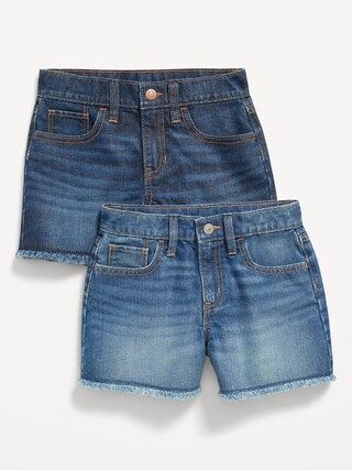 High-Waisted Cut-Off Non-Stretch Jean Shorts 2-Pack for Girls | Old Navy (US)